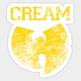 Wutang cream logo Sticker